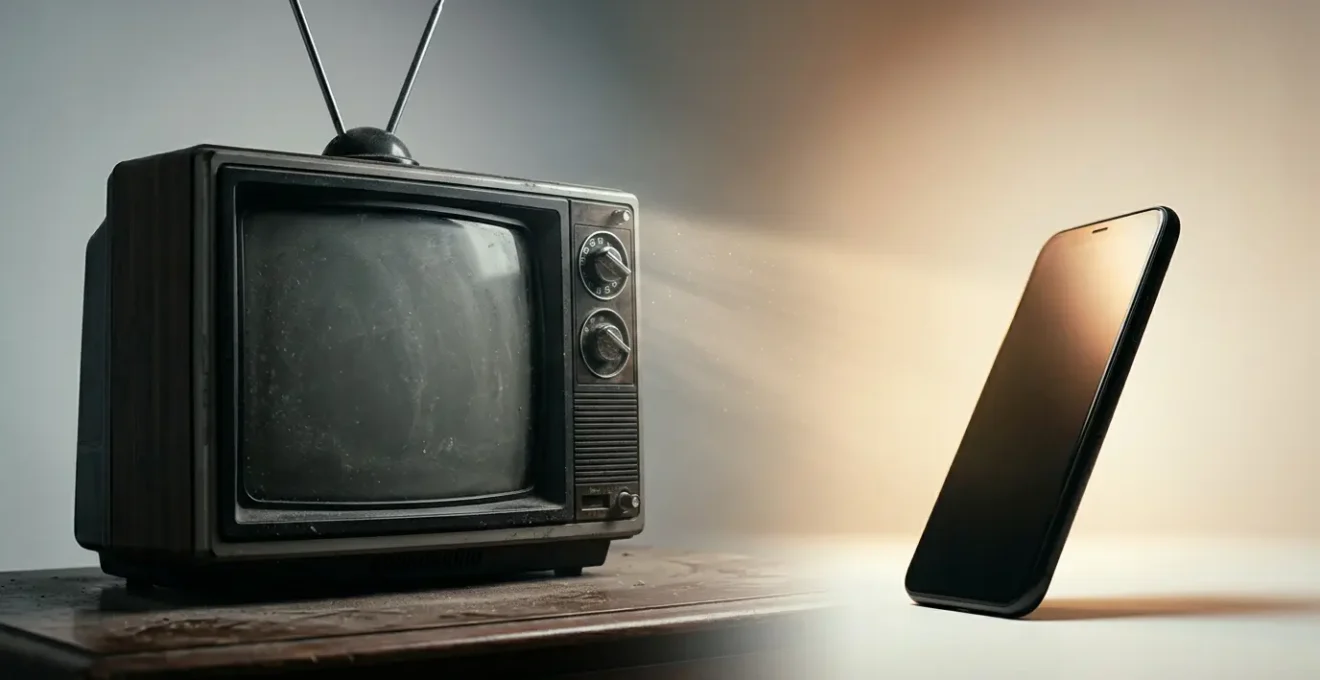 Confrontation symbolique entre l'ère télévisuelle et l'ère numérique de l'humour en France