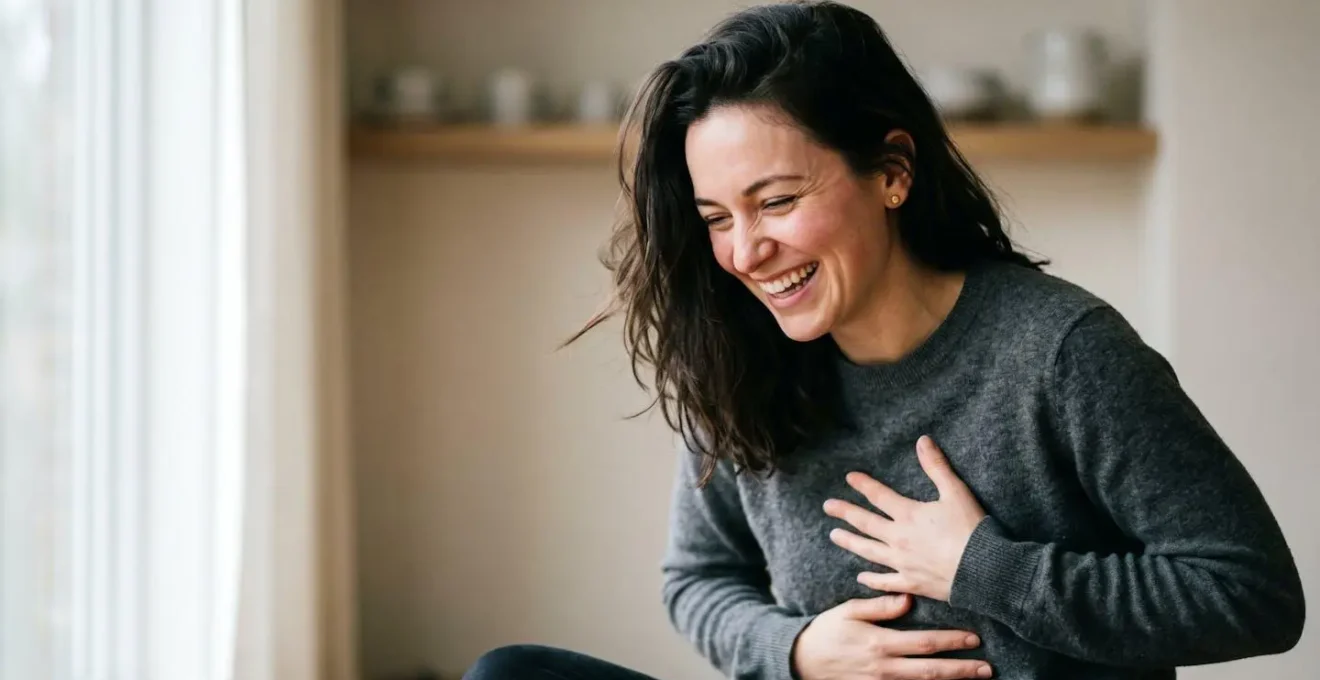 Visualisation de l'activité respiratoire intense pendant le rire